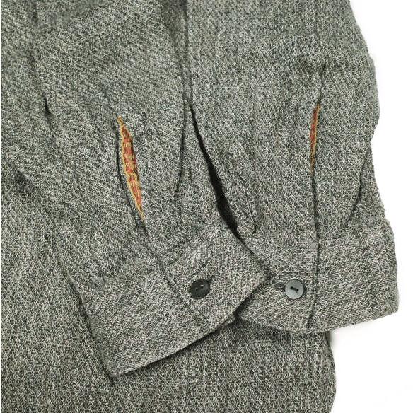 BLACKBIRD ブラックバード 24SS 日本製 LONG SHIRT リネンシルク バンドカラーロングシャツ B-003-S04 1 BLACK 長袖 WHITE ALBUM. トップス |  | 04