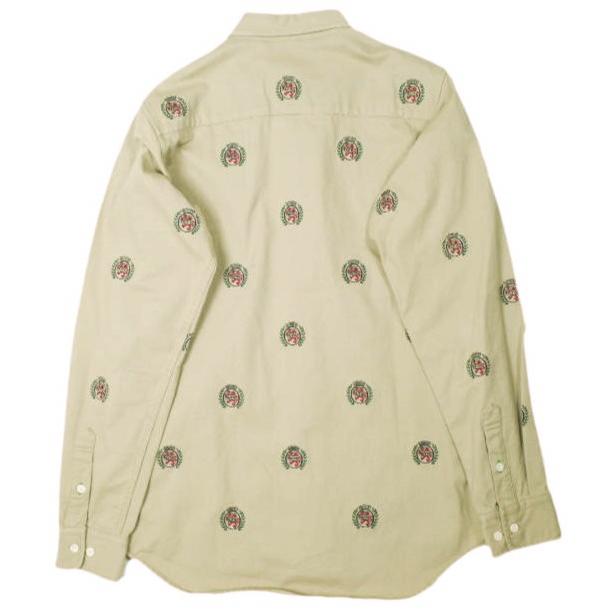 KITH NYC x TOMMY HILFIGER キスニューヨークシティ トミーヒルフィガー TWILL CREST WOVEN SHIRT ツイルクレストウーブンシャツ S BEIGE |  | 01