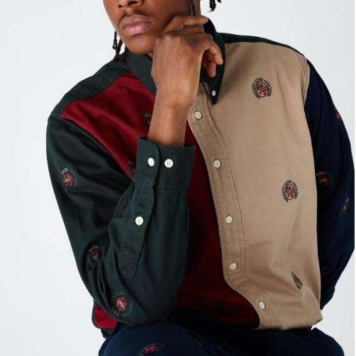 KITH NYC x TOMMY HILFIGER キスニューヨークシティ トミーヒルフィガー TWILL CREST WOVEN SHIRT ツイルクレストウーブンシャツ S BEIGE |  | 02