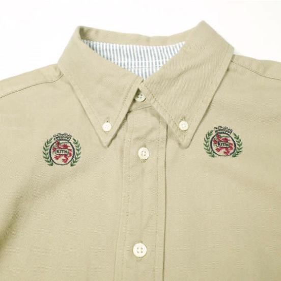 KITH NYC x TOMMY HILFIGER キスニューヨークシティ トミーヒルフィガー TWILL CREST WOVEN SHIRT ツイルクレストウーブンシャツ S BEIGE |  | 04