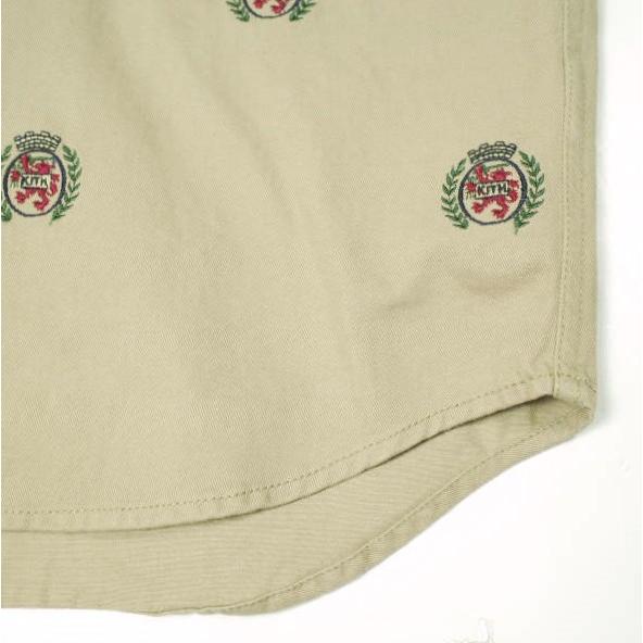 KITH NYC x TOMMY HILFIGER キスニューヨークシティ トミーヒルフィガー TWILL CREST WOVEN SHIRT ツイルクレストウーブンシャツ S BEIGE |  | 06