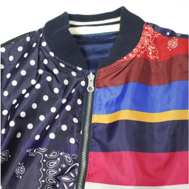 SOPHNET. ソフネット 日本製 REVERSIBLE SOUVENIR JACKET リバーシブルスーベニアジャケット SOPH-160020 M NAVY スカジャン ブルゾン |  | 06