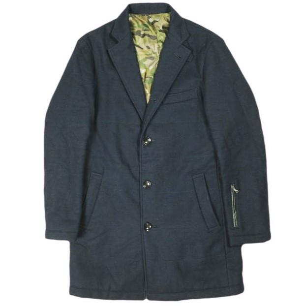 SOPHNET. ソフネット PADED CHESTER COAT パデッドチェスターコート SOPH-145051 S NAVY 定価86,900円 中綿 Thinsulate カモフラージュ | 