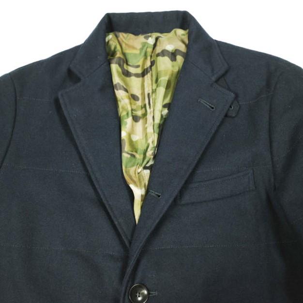 SOPHNET. ソフネット PADED CHESTER COAT パデッドチェスターコート SOPH-145051 S NAVY 定価86,900円 中綿 Thinsulate カモフラージュ |  | 03