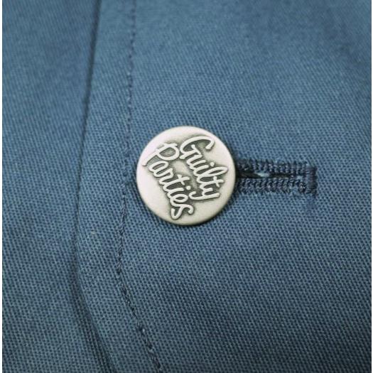 WACKO MARIA ワコマリア 日本製 UNCONSTRUCTED VEST(GUILTY PARTIES) チェーン刺繍 アンコンベスト S BLUE ジレ T/C テーラード トップス |  | 05