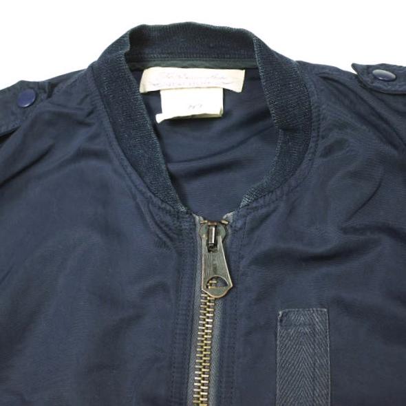REMI RELIEF x BEAMS PLUS レミレリーフ ビームスプラス 別注 日本製 L-2 ライトナイロンツイル フライトジャケット S NAVY MA-1 ブルゾン |  | 04