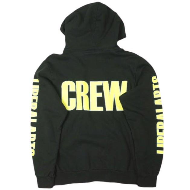 LIBERAL ARTS リベラルアーツ PRINTED HOODIE 裏起毛 スウェットプルオーバーパーカー S BLACK/YELLOW 星条旗 袖ロゴ CREW トップス g26755 |  | 01