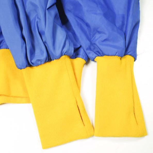 77circa ナナナナサーカ リメイクオーバーサイズナイロンスタジャン BLUE/YELLOW スタジアムジャンパー 再構築 ドッキング ジャケット |  | 05