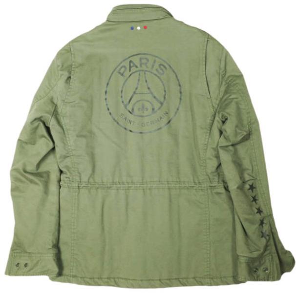 Paris Saint-Germain x EDIFICE x 清永浩文 パリサンジェルマン エディフィス アーミーコードキルトライナー M-65ジャケット 44 OLIVE PSG |  | 01