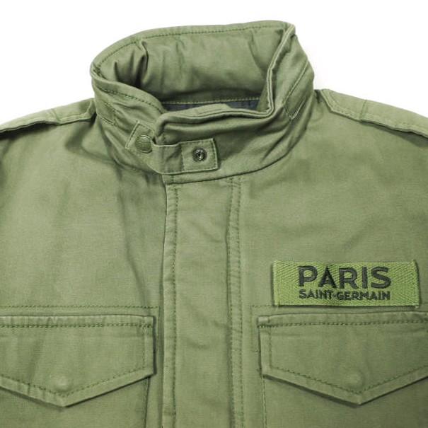 Paris Saint-Germain x EDIFICE x 清永浩文 パリサンジェルマン エディフィス アーミーコードキルトライナー M-65ジャケット 44 OLIVE PSG |  | 05