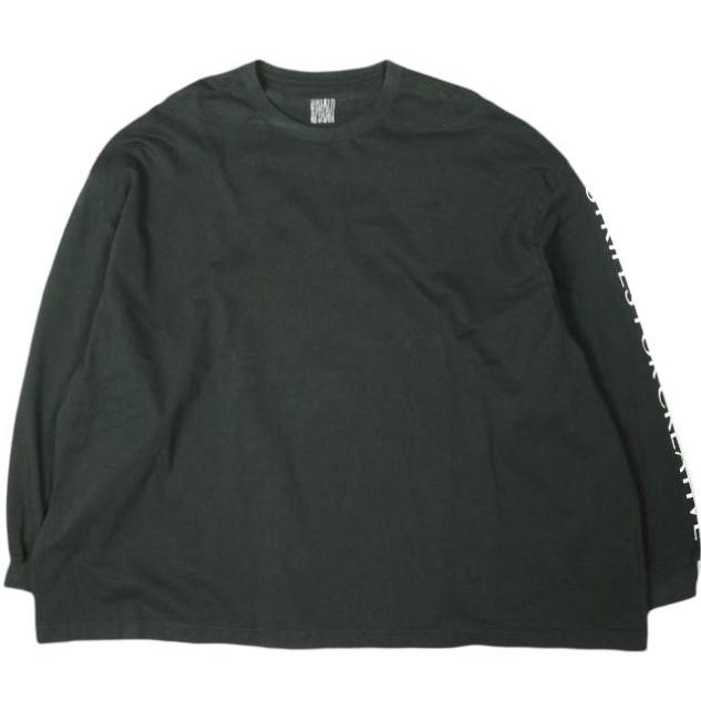 Stripes For Creative ストライプフォークリエイティブ S.F.C 23AW 日本製 SUPER BIG FLAT LS TEE ロングスリーブTシャツ L BLACK g26766 | 