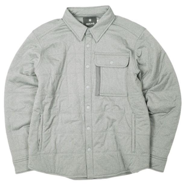 snow peak スノーピーク Flexible Insulated Shirt フレキシブルインサレーテッドシャツ SW-18AU008 1 GRAY 中綿 シャツジャケット | 