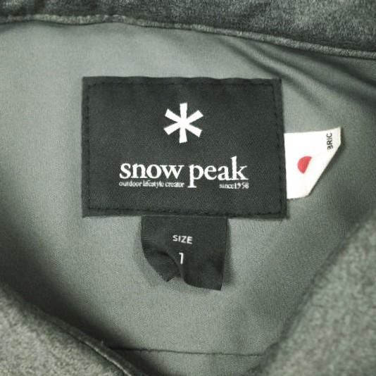 snow peak スノーピーク Flexible Insulated Shirt フレキシブルインサレーテッドシャツ SW-18AU008 1 GRAY 中綿 シャツジャケット |  | 02