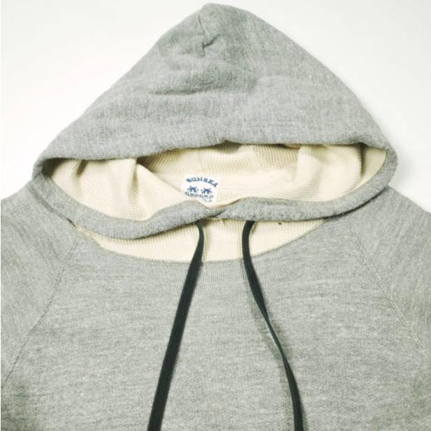SUNSEA サンシー 日本製 名作 Broken 3way 2tone hooded parka 壊れたパーカー SNS-11S03 3 GRAY/IVORY レイヤード スウェット サーマル |  | 03