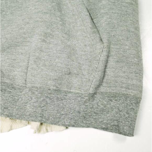 SUNSEA サンシー 日本製 名作 Broken 3way 2tone hooded parka 壊れたパーカー SNS-11S03 3 GRAY/IVORY レイヤード スウェット サーマル |  | 06