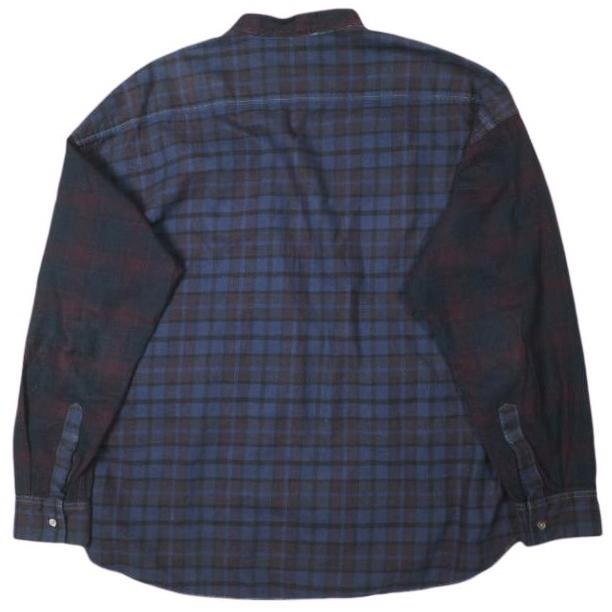 CHANGES チェンジーズ 日本製 Remake Flannel Shirt リメイクフランネルシャツ Free NAVY/PURPLE 解体 再構築 プルオーバー チェック |  | 01