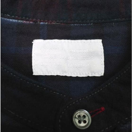 CHANGES チェンジーズ 日本製 Remake Flannel Shirt リメイクフランネルシャツ Free NAVY/PURPLE 解体 再構築 プルオーバー チェック |  | 02