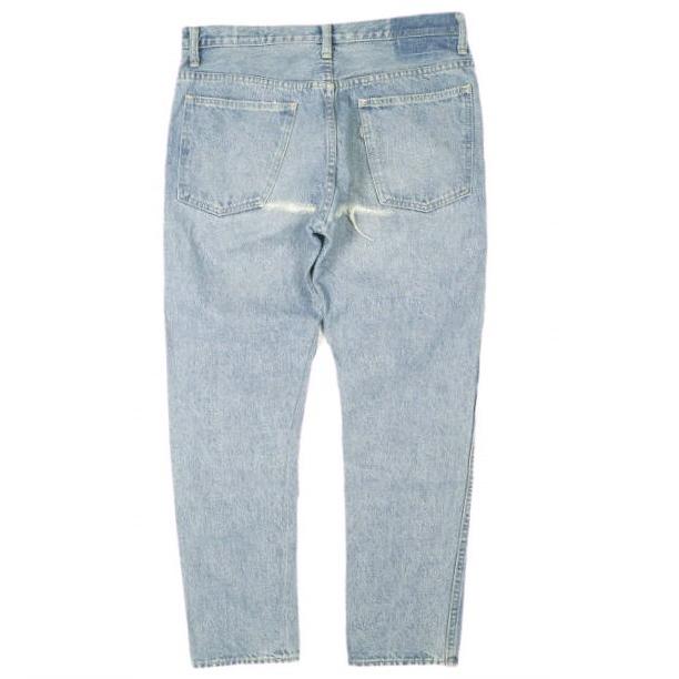 orslow x BEAMS オアスロウ ビームス 別注 日本製 106 スリムダメージデニム 2(M) Indigo ジップフライ パンツ リペア加工 クロップド丈 |  | 01