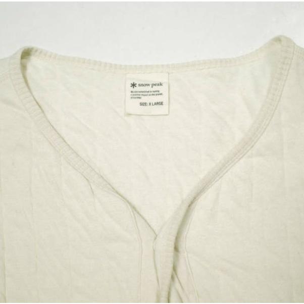 snow peak スノーピーク Natural Warm Stretch Cardigan ナチュラルウォームストレッチカーディガン JK-22AU112 XL ECRU 中綿 ジャケット |  | 04