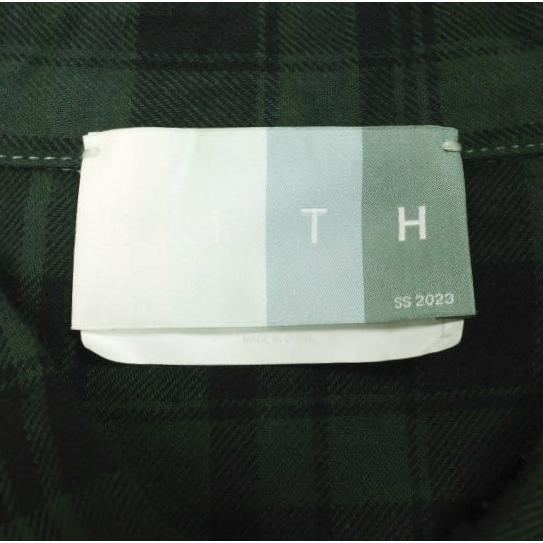 KITH NYC キスニューヨークシティ 23SS Patchwork Berkeley Buttondown Shirt パッチワークチェックシャツ L Conifer 長袖 ペイズリー |  | 04