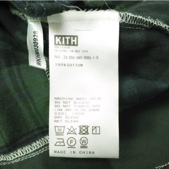 KITH NYC キスニューヨークシティ 23SS Patchwork Berkeley Buttondown Shirt パッチワークチェックシャツ L Conifer 長袖 ペイズリー |  | 08