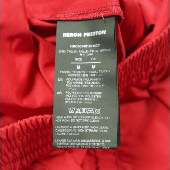 HERON PRESTON ヘロンプレストン イタリア製 Elastic Nylon Pants ナイロンイージーパンツ HMCA014S19745021 M RED トラックパンツ g26782 |  | 08