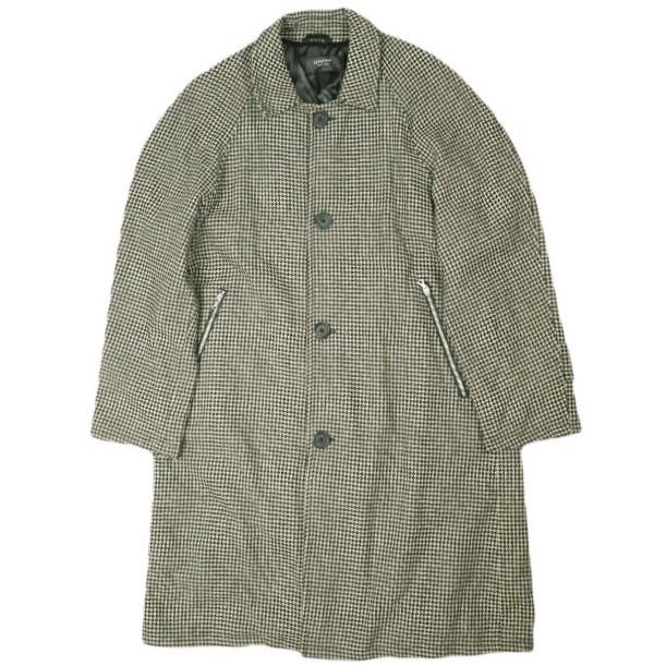 REPRESENT リプレゼント イギリス製 ハウンドトゥースチェック ウールステンカラーコート S BEIGE/BLACK 千鳥格子 アウター g26783 | 
