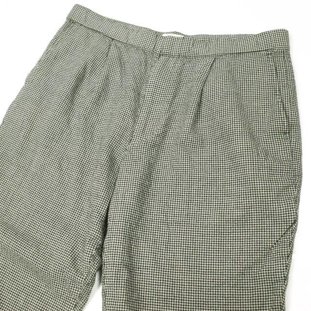 VAINL ARCHIVE ヴァイナルアーカイブ 日本製 EASY-PT ハウンドトゥースチェック 1タックテーパードイージーパンツ VAS22003 XL GRAY/BLACK |  | 03
