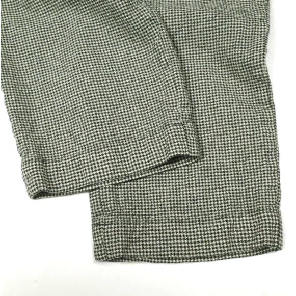 VAINL ARCHIVE ヴァイナルアーカイブ 日本製 EASY-PT ハウンドトゥースチェック 1タックテーパードイージーパンツ VAS22003 XL GRAY/BLACK |  | 06