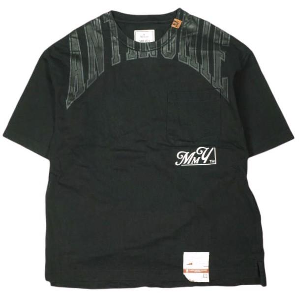 MAISON MIHARA YASUHIRO メゾン ミハラヤスヒロ 21AW 日本製 ANTINOMIE Printed Tee オーバーサイズプリントTシャツ A07TS704 48 BLACK | 