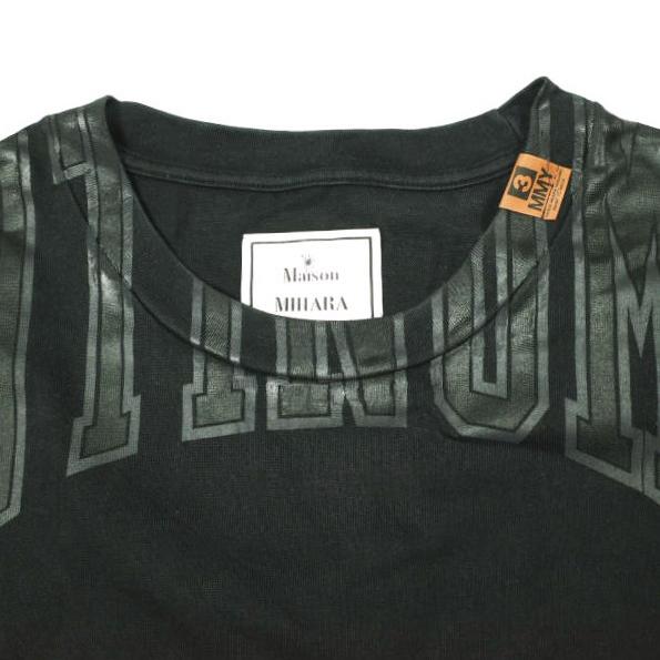 MAISON MIHARA YASUHIRO メゾン ミハラヤスヒロ 21AW 日本製 ANTINOMIE Printed Tee オーバーサイズプリントTシャツ A07TS704 48 BLACK |  | 04