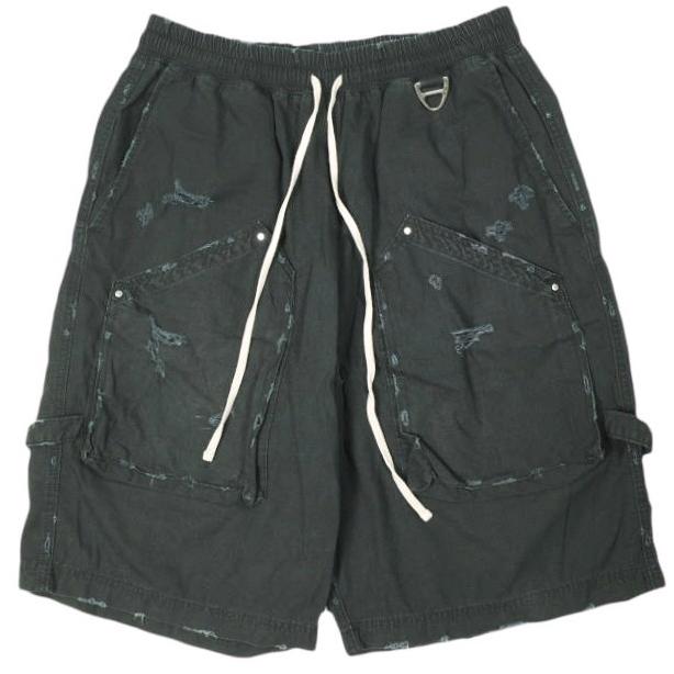 FR(13)NDS フレンズ 24SS RIP SHORTS ダメージ加工 コットンリップストップ ペインターショーツ 24351TS-RO BLACK ROYAL FLASH パンツ | 