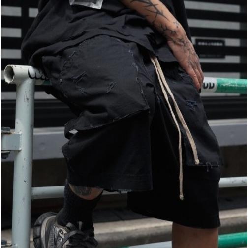 FR(13)NDS フレンズ 24SS RIP SHORTS ダメージ加工 コットンリップストップ ペインターショーツ 24351TS-RO BLACK ROYAL FLASH パンツ |  | 02