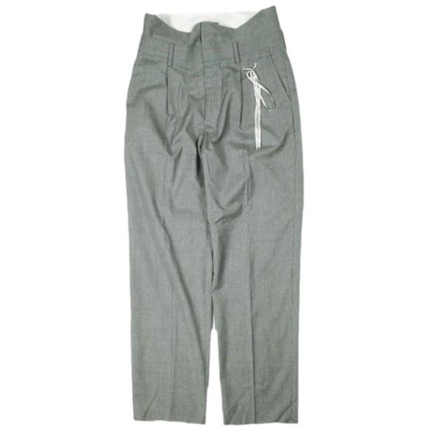 Midorikawa ミドリカワ 25SS 日本製 ONE TUCK SLACKS ワンタックスラックス MID25SS-PT02 L GRAY パンツ 定価79,200円 ボトムス g26797 | 