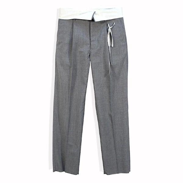 Midorikawa ミドリカワ 25SS 日本製 ONE TUCK SLACKS ワンタックスラックス MID25SS-PT02 L GRAY パンツ 定価79,200円 ボトムス g26797 |  | 02