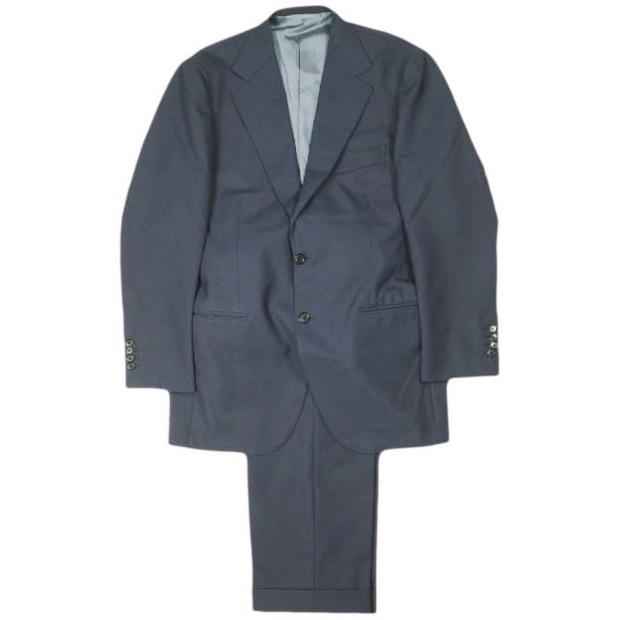 CUSTOM TAILOR BEAMS カスタムテーラー ビームス 日本製 MARLING＆EVANS 3plyフレスコスーツ 50 NAVY 3Bジャケット ＆ 2プリーツスラックス | 