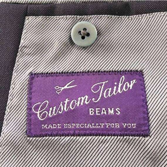 CUSTOM TAILOR BEAMS カスタムテーラー ビームス 日本製 MARLING＆EVANS 3plyフレスコスーツ 50 NAVY 3Bジャケット ＆ 2プリーツスラックス |  | 06