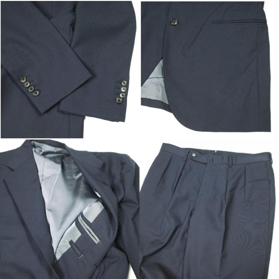 CUSTOM TAILOR BEAMS カスタムテーラー ビームス 日本製 MARLING＆EVANS 3plyフレスコスーツ 50 NAVY 3Bジャケット ＆ 2プリーツスラックス |  | 08