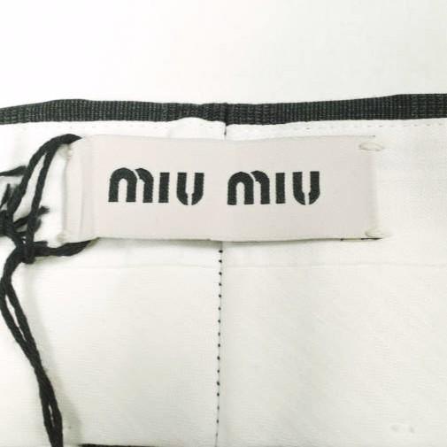 新品 MIU MIU ミュウミュウ トロピカルウール グレンチェックスラックス 2025年モデル DNA973 S000 17AG 44 CHARCOAL GRAY パンツ g26812 |  | 03