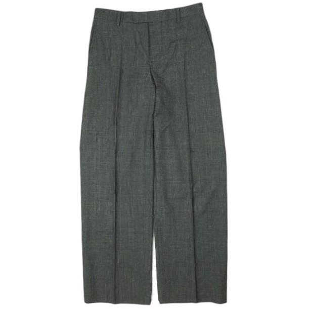MIU MIU ミュウミュウ トロピカルウール グレンチェックスラックス 2024年モデル DNA973 S000 17AG 44 CHARCOAL GRAY パンツ g26814 | 