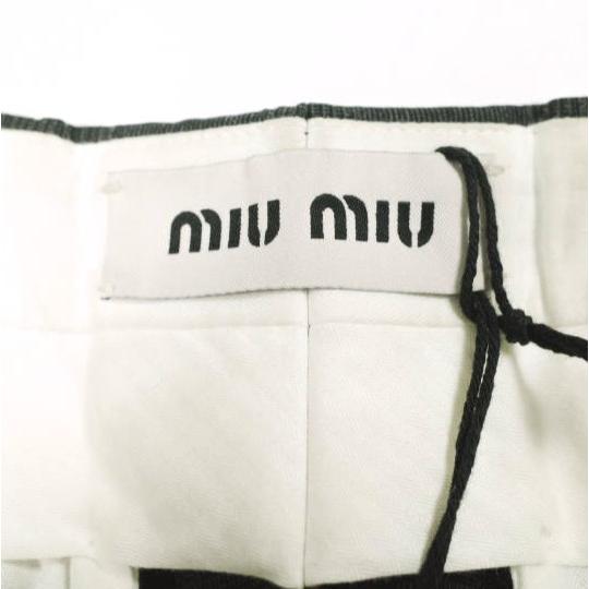 MIU MIU ミュウミュウ トロピカルウール グレンチェックスラックス 2024年モデル DNA973 S000 17AG 44 CHARCOAL GRAY パンツ g26814 |  | 03