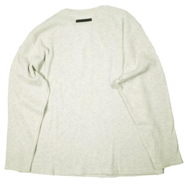 ESSENTIALS FEAR OF GOD エッセンシャルズ フィアオブゴッド Henley Neck Thermal ヘンリーネックサーマルカットソー S OATMEAL FOG 長袖 |  | 01