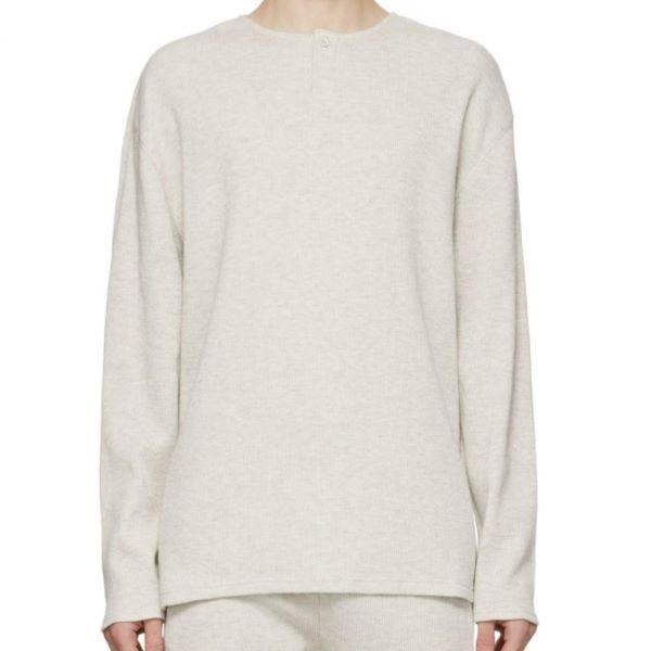 ESSENTIALS FEAR OF GOD エッセンシャルズ フィアオブゴッド Henley Neck Thermal ヘンリーネックサーマルカットソー S OATMEAL FOG 長袖 |  | 02