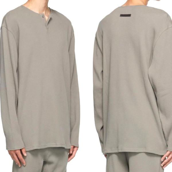 ESSENTIALS FEAR OF GOD エッセンシャルズ フィアオブゴッド Henley Neck Thermal ヘンリーネックサーマルカットソー S KHAKI FOG ワッフル |  | 02
