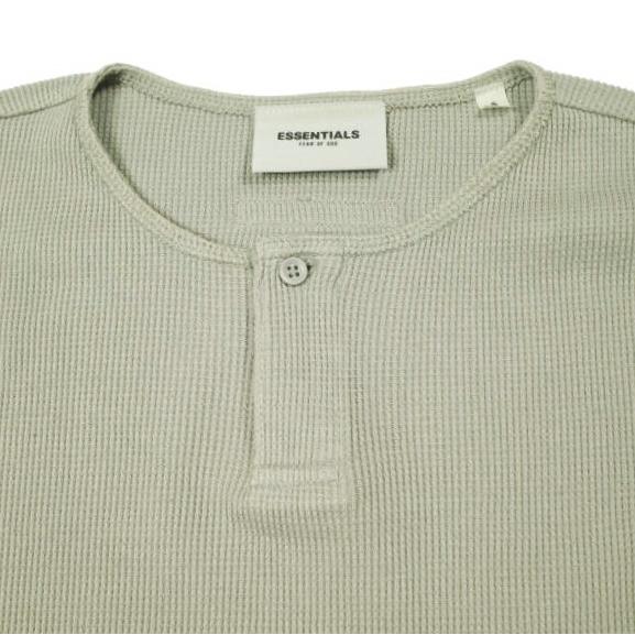ESSENTIALS FEAR OF GOD エッセンシャルズ フィアオブゴッド Henley Neck Thermal ヘンリーネックサーマルカットソー S KHAKI FOG ワッフル |  | 04
