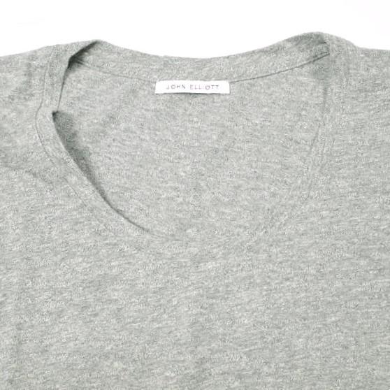 JOHN ELLIOTT ジョンエリオット アメリカ製 Basic Tee メランジUネックTシャツ 3 Gray 半袖 カットソー トップス g26830 |  | 03