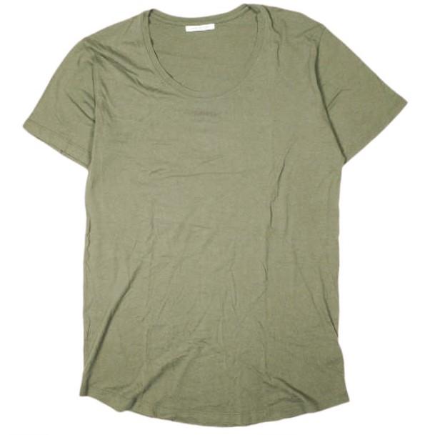 JOHN ELLIOTT ジョンエリオット アメリカ製 Basic Tee コットンモダール UネックTシャツ 3 Olive 半袖 カットソー トップス g26832 | 