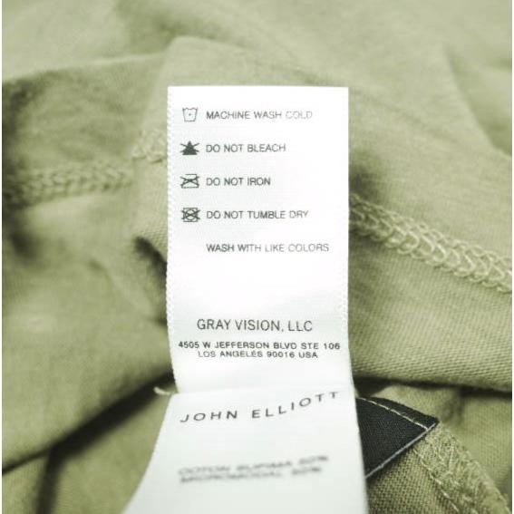 JOHN ELLIOTT ジョンエリオット アメリカ製 Basic Tee コットンモダール UネックTシャツ 3 Khaki 半袖 カットソー トップス g26833 |  | 06