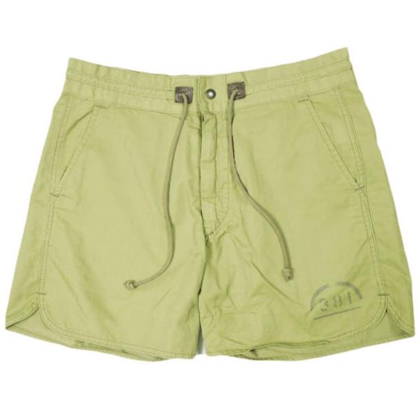 RRL ダブルアールエル コットンナイロンヘリンボーンステンシルショーツ 4700500168 32 OLIVE Double RL 381 ショートパンツ HBT ボトムス | 