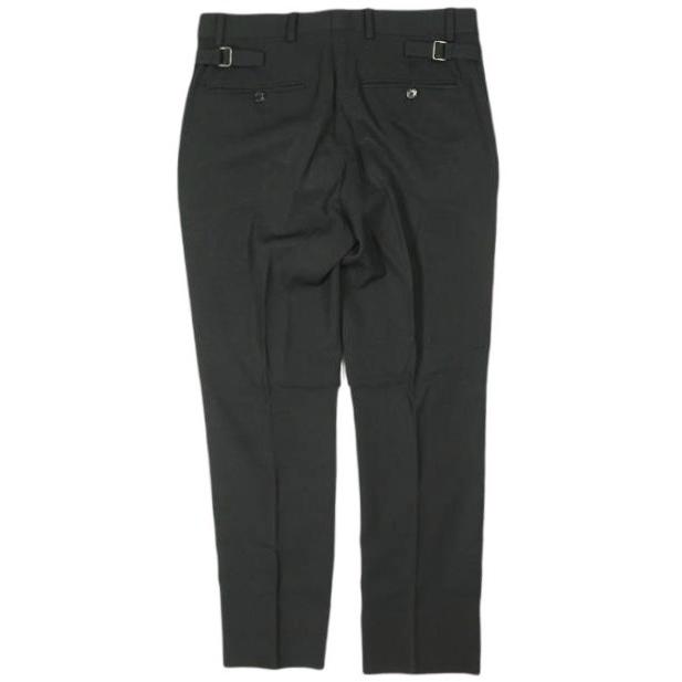 RALPH LAUREN BLACK LABEL ラルフローレンブラックレーベル ウールギャバジン サイドアジャスターノープリーツスラックス 30 BLACK パンツ |  | 01